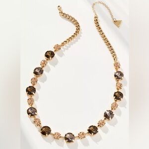 Anthropologie Mixed Crystals Necklace